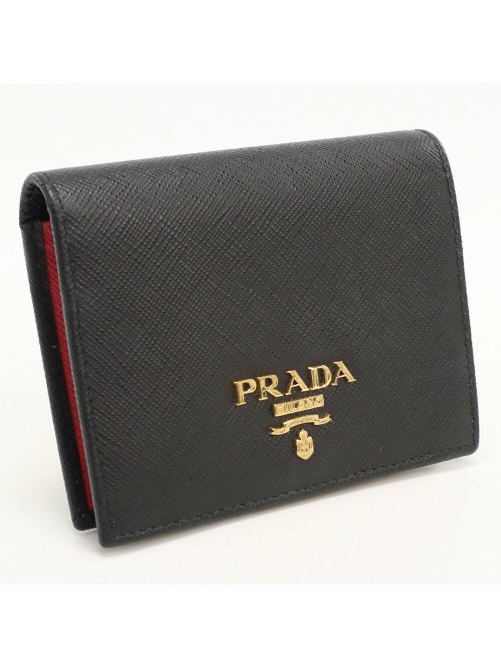 Prada Saffiano Multicolor Bifold Wallet Leather